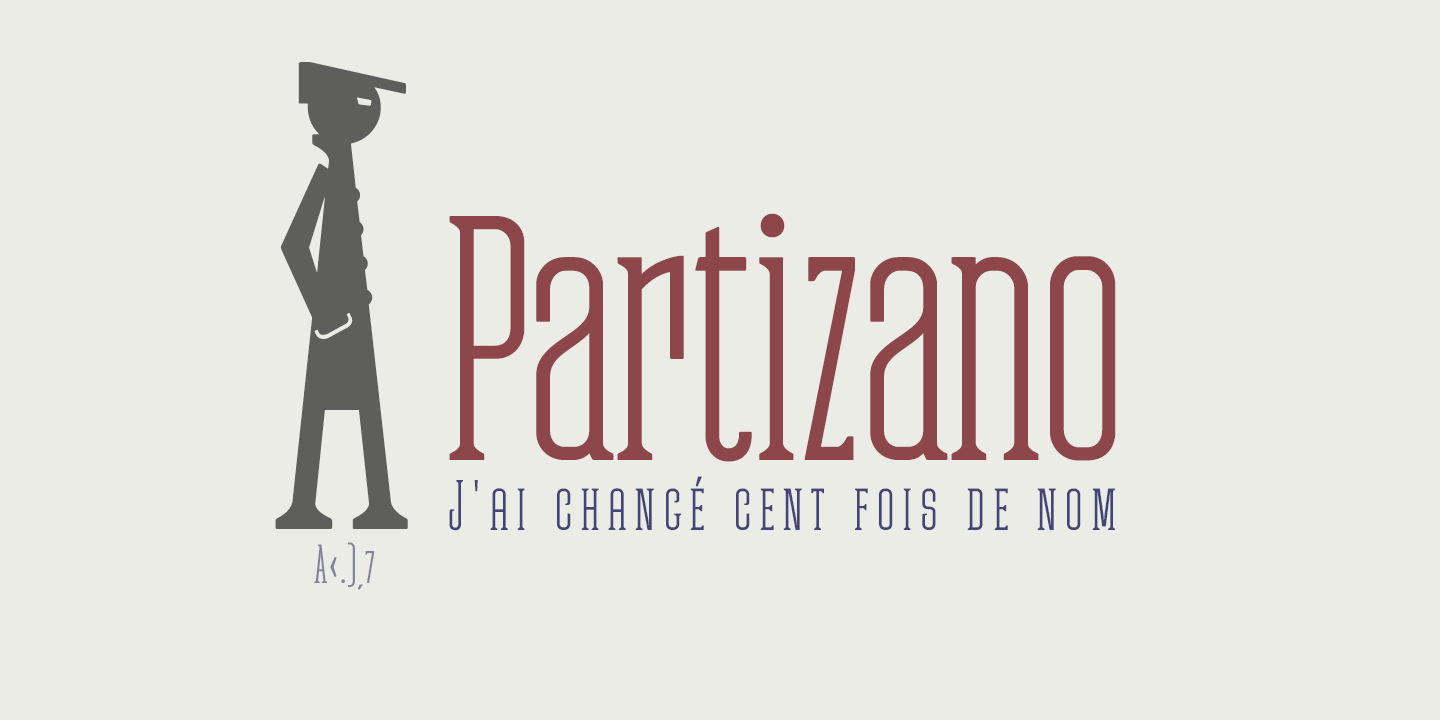 Przykładowa czcionka Partizano Serif #3